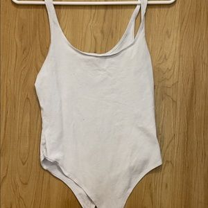 basic white bodysuit not see through